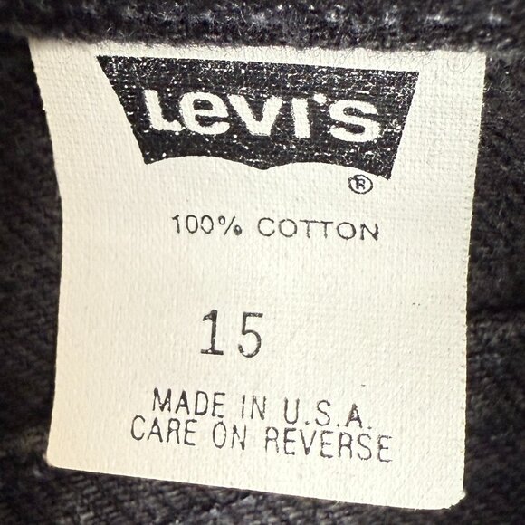 LEVI'S Women's NEW 900 Series Rare Vintage Jeans Black | Size 15 - Picture 10 of 11